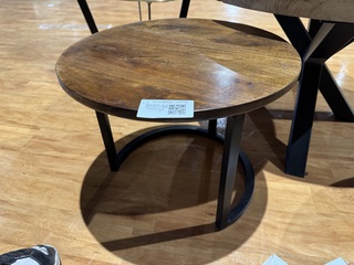 Salontafel, mangohout, zwarte poot